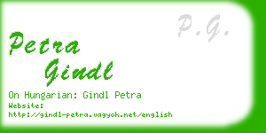 petra gindl business card